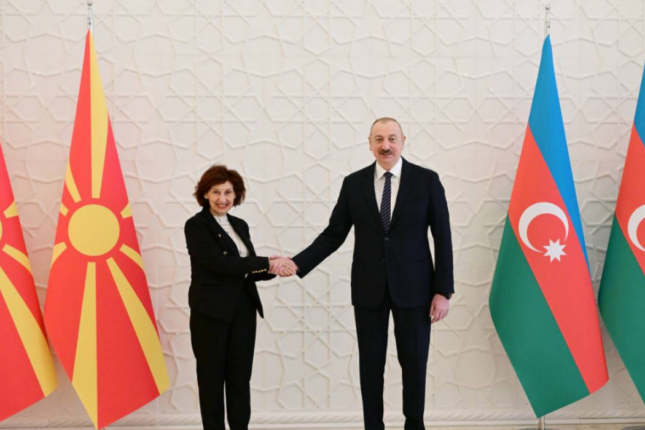 Şimali Makedoniya Prezidenti Azərbaycan dövlət başçısını təbrik edib