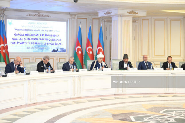 İrəvan qazısının fəaliyyəti bərpa olunub, yeni qazı təyin edilib