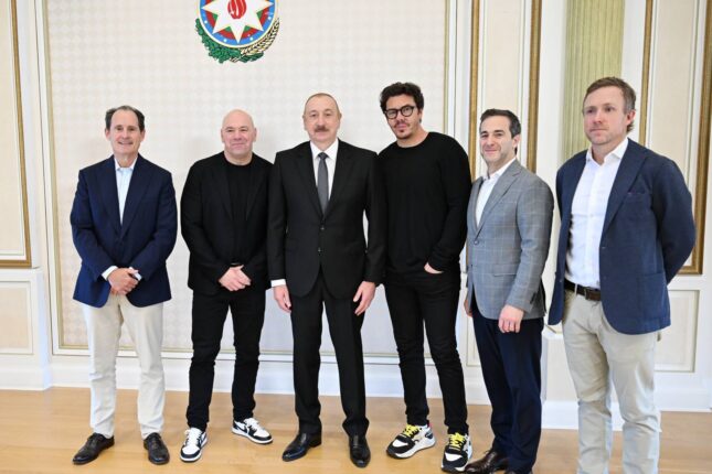 İlham Əliyev UFC-nin prezidentini qəbul etdi (FOTO)