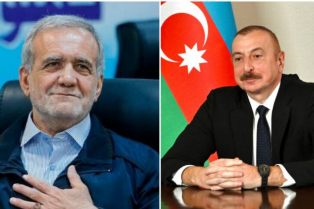 İlham Əliyev Pezeşkianı Azərbaycana dəvət etdi