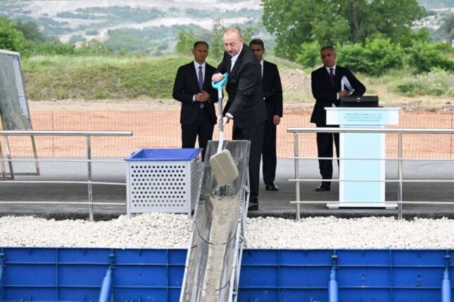 Xankəndidə Dəmir Yolu və Avtovağzal Kompleksinin təməli qoyulub – FOTO