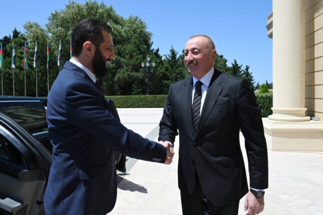 Əhməd Əl Şaraa Prezident İlham Əliyevə təşəkkür etdi