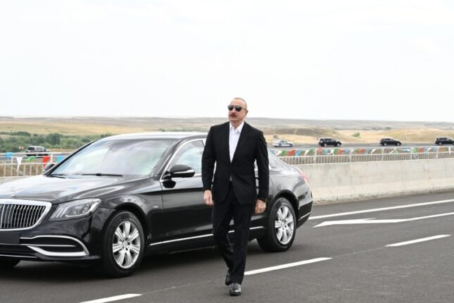 Prezident İlham Əliyev Əhmədbəyli-Füzuli-Şuşa yolunun açılışında iştirak edib – FOTO