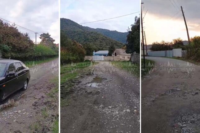 Balakənin Qasbinə kəndinin yolu yararsız vəziyyətə düşüb Balakənin Qasbinə kəndinin yolu yararsız vəziyyətə düşüb