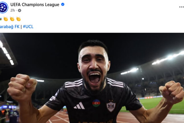 UEFA “Qarabağ”ı paylaşdı (FOTOLAR) UEFA “Qarabağ”ı paylaşdı (FOTOLAR)